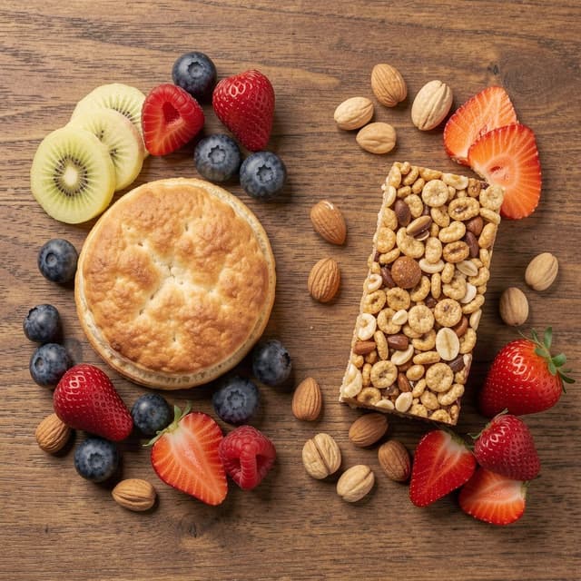 Visual representation of fresh ingredients related to Comparison Between BelVita and Pepperidge Farm: Which Snack is Health…. (AI-generated image)