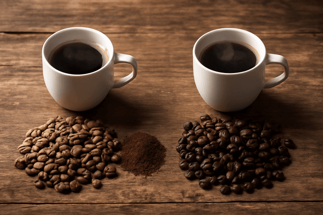 Illustrazione generata con AI: Lavazza vs Illy: Caffè, Aroma e Intensità - cover