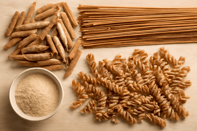 AI-generated illustration: Banza vs Jovial: Whole-Wheat Pasta, Cooking and Texture - cover